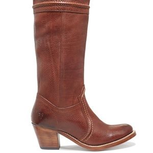 Frye Jane Boots Brandy Leather